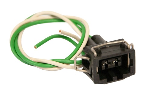 Câble AKBL700W droite blanc/verte 2 pôles