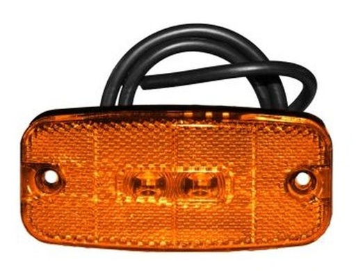 Feu de position latéral orange à LED, avec câble 0,5m 10-30V