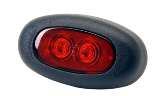 Feu arrière LED rouge 0.5m câble + P&R