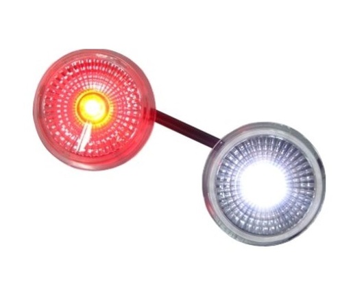 LED insère WAS rouge/blanc12/24 V