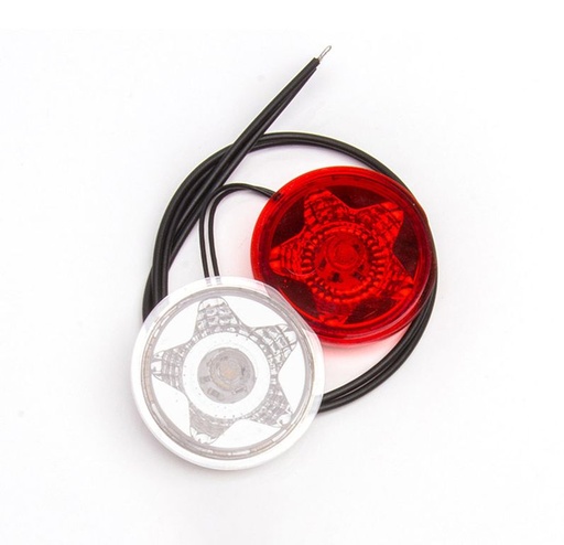 LED insère WAS rouge/blanc12/24 V