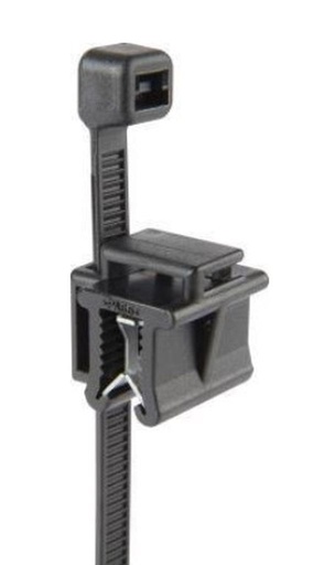 Edge Clips 3.0 - 6.0 mm, schwarz, Kabelb. 4.8mmx200mm