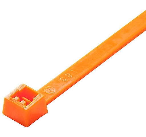 Collier de serrage, 380 x 7,8 mm, orange