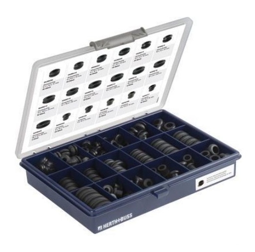 Assortiment de passe-câbles, contenu 197 pièces