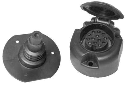 Prise 13-pol. plastique  12 Volt