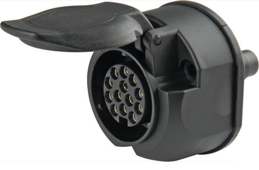 Prise 13 pol  avec 1 micro-interrupteur 12V