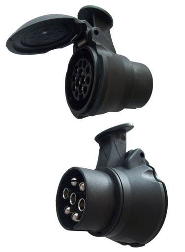 Adaptateur court mini de 7 sur 13-pol,
