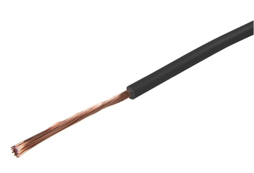 Câble 1 x 0.75 m noire, 1 bobine = 50m
