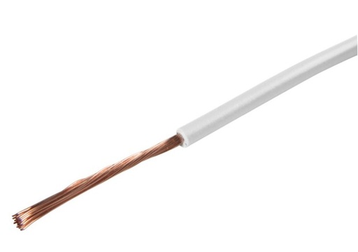 ss Câble 1 x 0.75 blanc