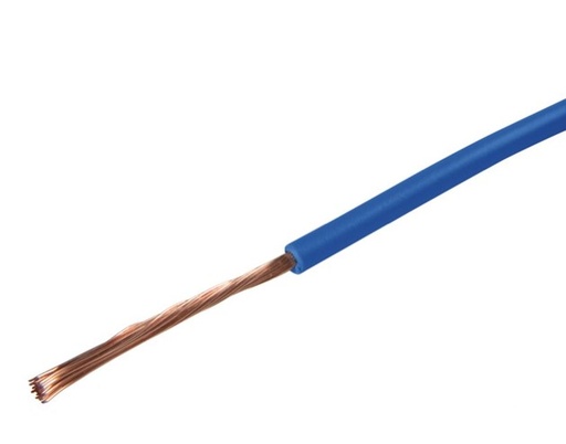 Câble 1 x 0.75 bleu, 1 bobine = 50m