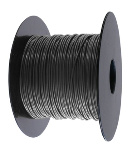 Câble 1 x 0,75 mm², couleur noire  1 rouleau = 100 m