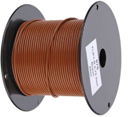Câble 1 x 0,75 mm², couleur marron  1 rouleau = 100 m