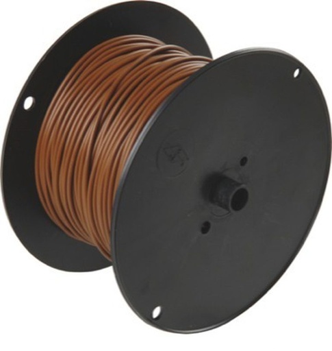Câble 1 x 1.0 brune, rouleau à 100m