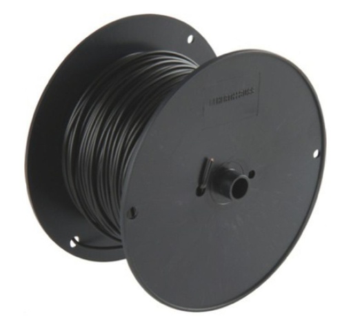 Câble 1 x 1,5 mm², couleur noire, 1 rouleau = 100 m