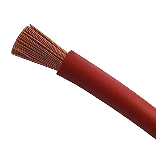Câble 10mm² rouge hautement flexible par / m