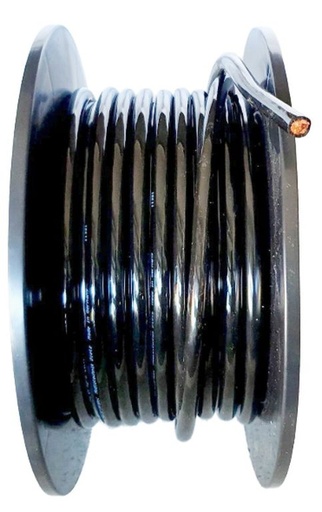 Câble de démarrage 50mm² noir hautement flexible  1 rouleau = 25 m