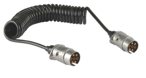 Câble spiralé  7 broches Bosch Ø 46/31 mm, longueur utile 3m