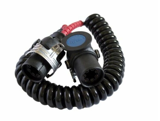 Câble spiral ABS/EBS 7-pôles 24V , longueur utile 3.5m